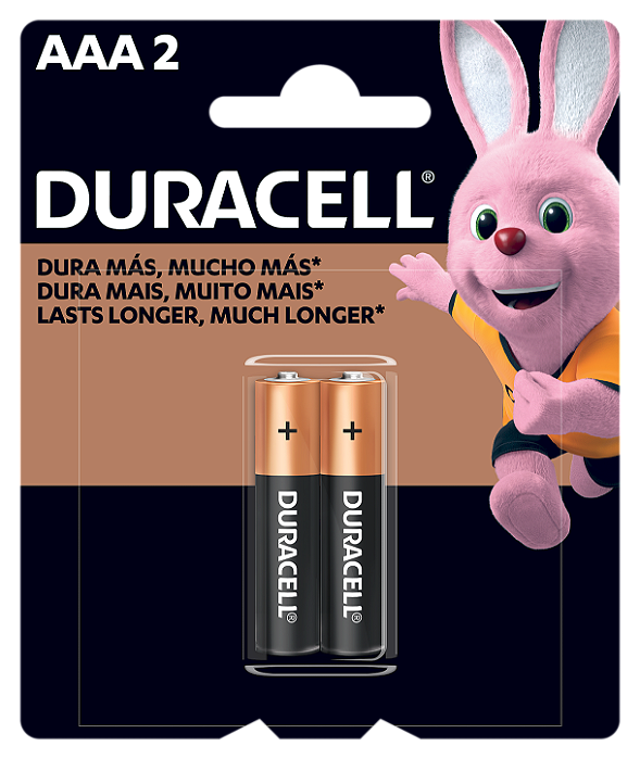 Pilha Duracell AAA Com 2 Alcalina
