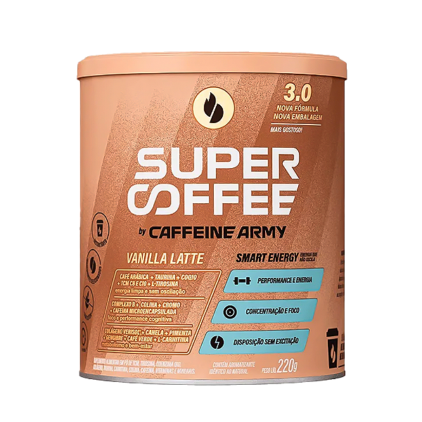 Supercoffee Caffeine Army Vanilla Latte 220G