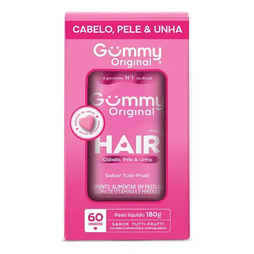 Suplemento Gummy Hair Tutti Frutti 180G
