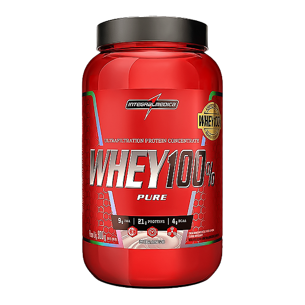 Whey Integralmedica Morango 100% Pure 900G