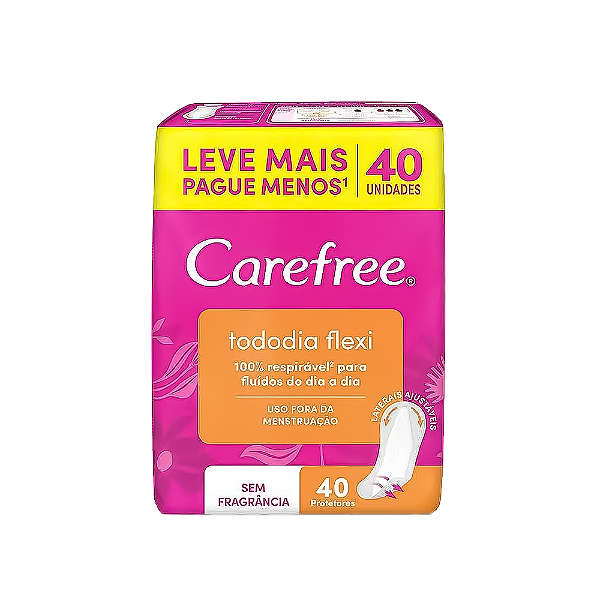 Protetor Diário Carefree Flexi Sem Perfume Com 40