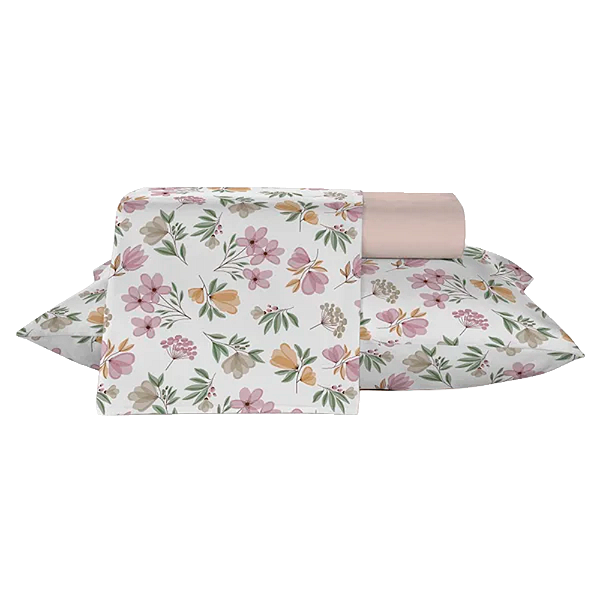 Jogo De Cama Teka 4 Peças Crystal Primaveril 240X250Cm