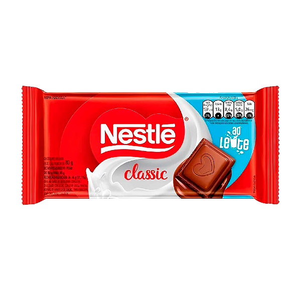 Barra De Chocolate Nestlé Ao Leite 80G