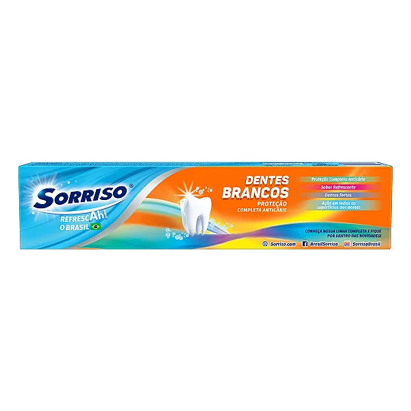 Creme Dental Sorriso Dentes Brancos 120G