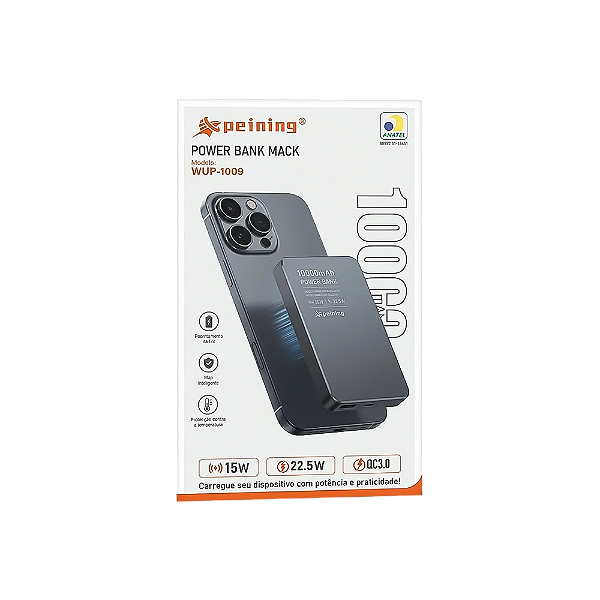 Carregador Peining Power Bank Portátil