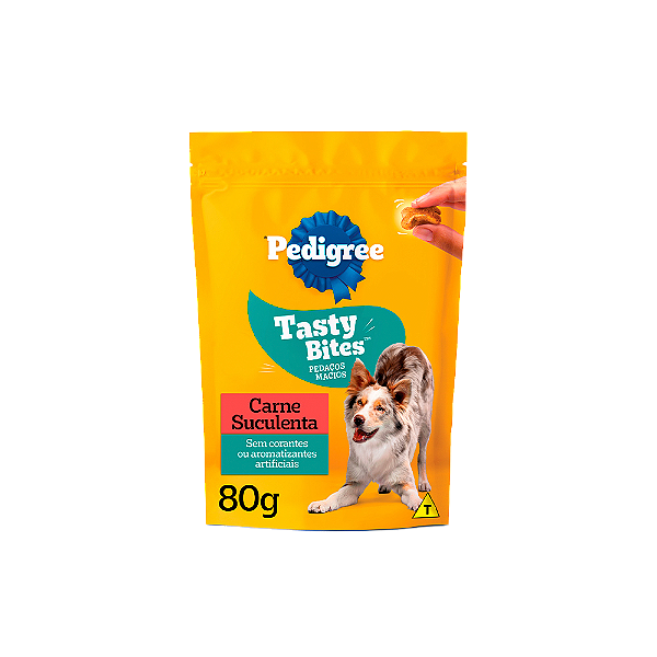 Petisco Pedigree Tasty Bites Carne 80G