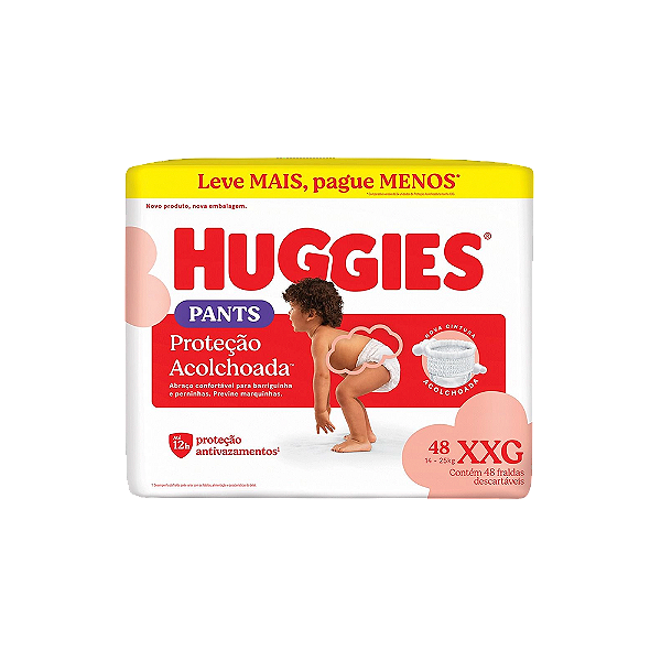Fralda Descartável Huggies Roupinha XXG Supreme Care Com 48