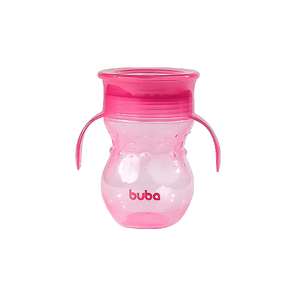 Copo Buba Para Treinamento 360º Rosa 270ML