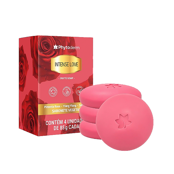 Kit Sabonete Phytoderm Soap Intense Love 85G