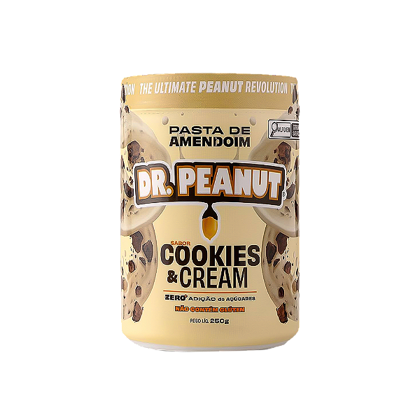 Pasta De Amendoim D Peanut Cookies & Cream 250G
