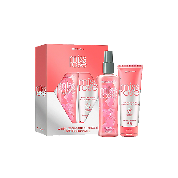 Kit Phytoderm Miss Rose Body Splash 200ML + Creme 200G