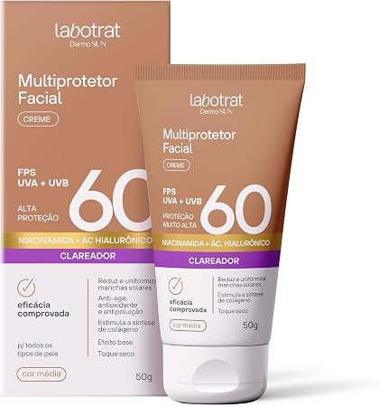 Protetor Facial Labotrat FPS60 Bege Claro 50G