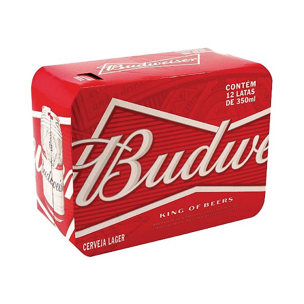 Cerveja Budweiser com 12 Unid. Lata 350ml
