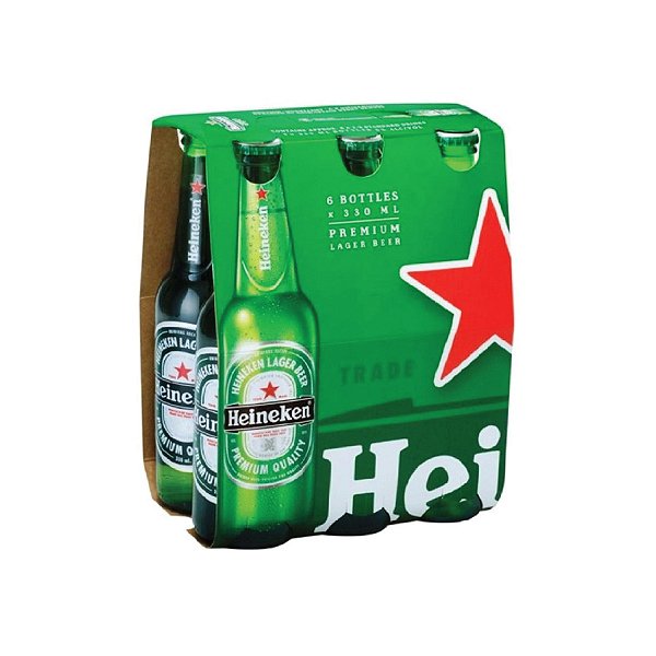 Cerveja Heineken Long Neck com 6 Unid. 330ml