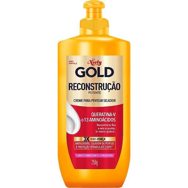 Creme de Pentear Niely Gold Querantina 280g