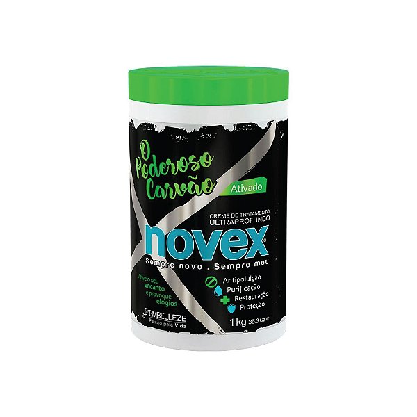 Creme para Tratamento Novex O Poderoso Carvão 1kg