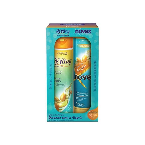 kit Shampoo e Condicionador Novex Óleo Argan 300ml