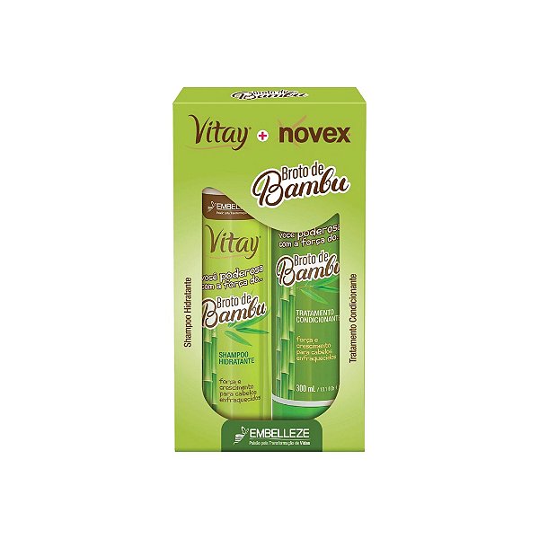 Kit Shampoo e Condicionador Novex Broto de Bambu 300ml