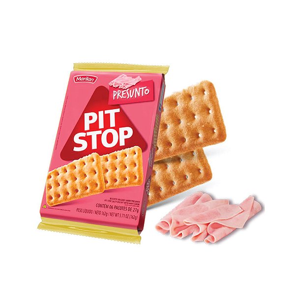 Biscoito Marilan Pit Stop Presunto 162g