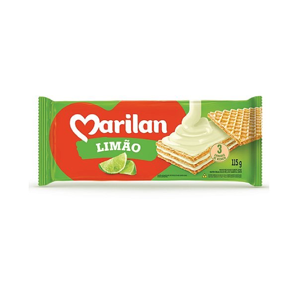 Biscoito Marilan Wafer Limão 80g