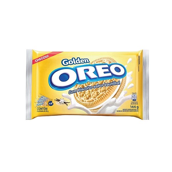 Biscoito Oreo Recheado Golden Baunilha 144g