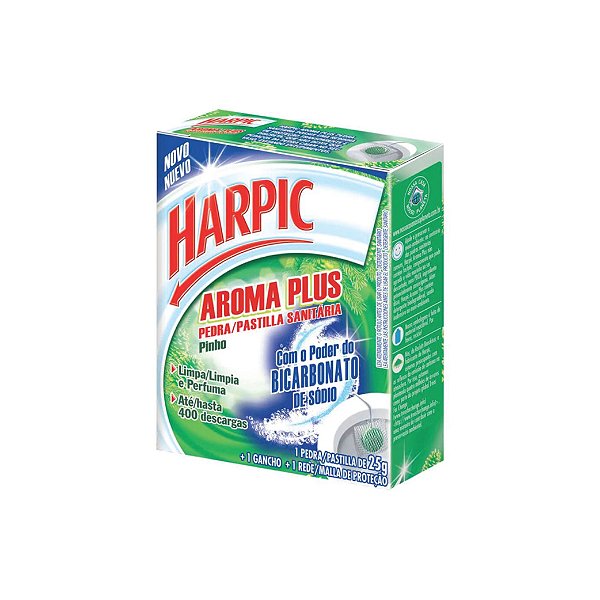 Pedra Sanitária Harpic Aroma Plus Pinho 25g