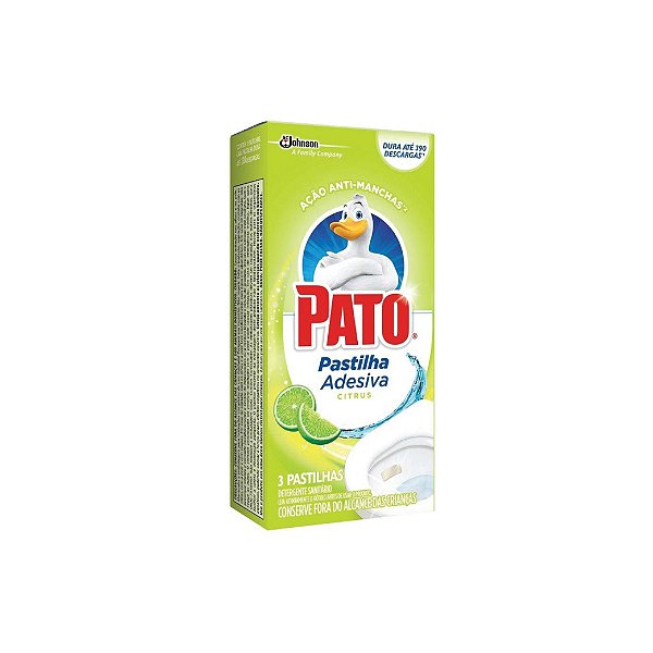 Pastilhas Adesivas Pato Citrus com 3 Unid.