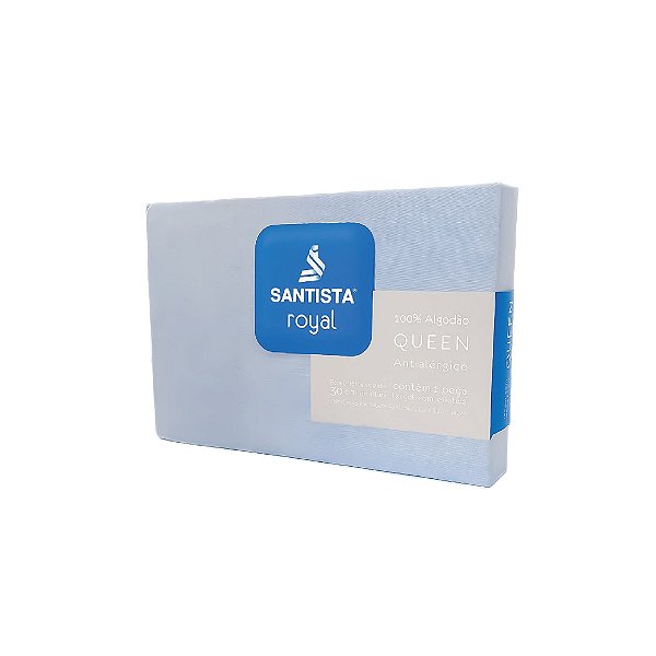 Lençol Santista Royal Queen S/Elástico 0001 Branco