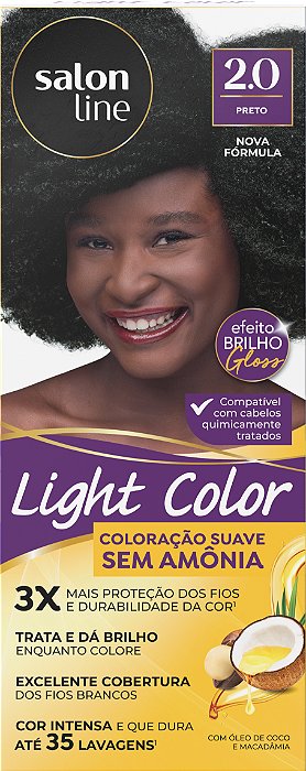 Coloração Salon Line Light Color 2.0 Preto