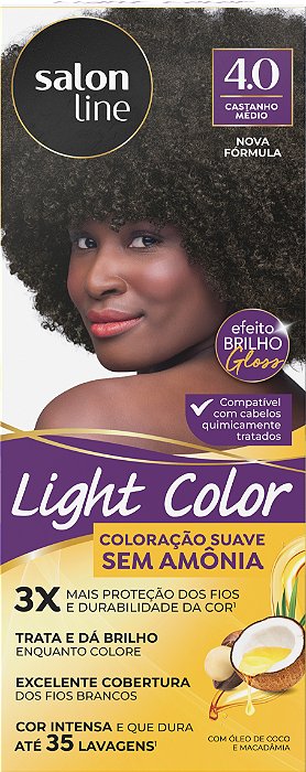Coloração Salon Line Light Color 4.0 Castanho Médio