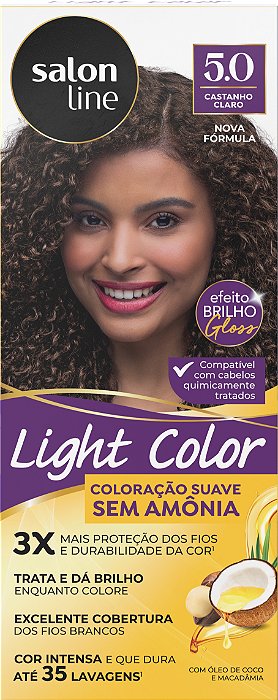 Coloração Salon Line Light Color 5.0 Castanho Claro