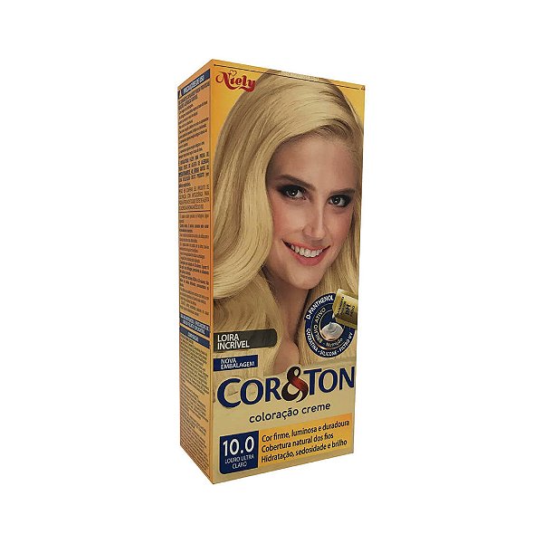 Coloração Cor&Ton Mini kit 10.0 Louro Ultra Claro