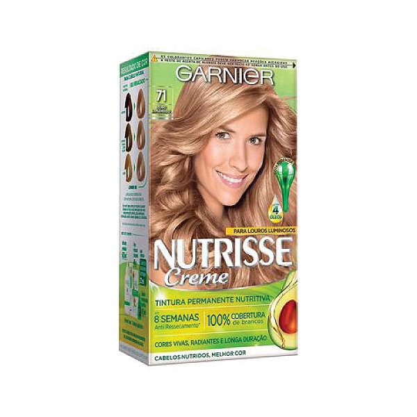 Kit Coloração Nutrisse 71 Louro Natural Acinzentado