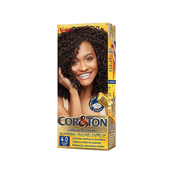 Coloração Cor&Ton Mini kit 4.0 Castanho Médio