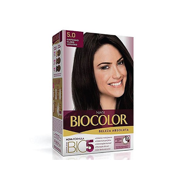 Coloração Biocolor Kit Creme 5.0 Castanho Claro