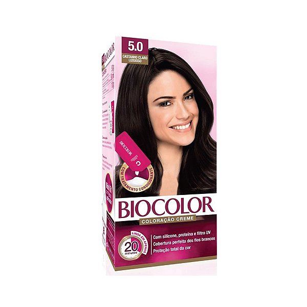 Coloração Biocolor Mini Kit Creme 5.0 Castanho Claro
