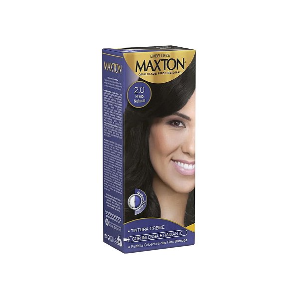 Tintura Creme Maxton Kit Prático 2.0 Preto Natural