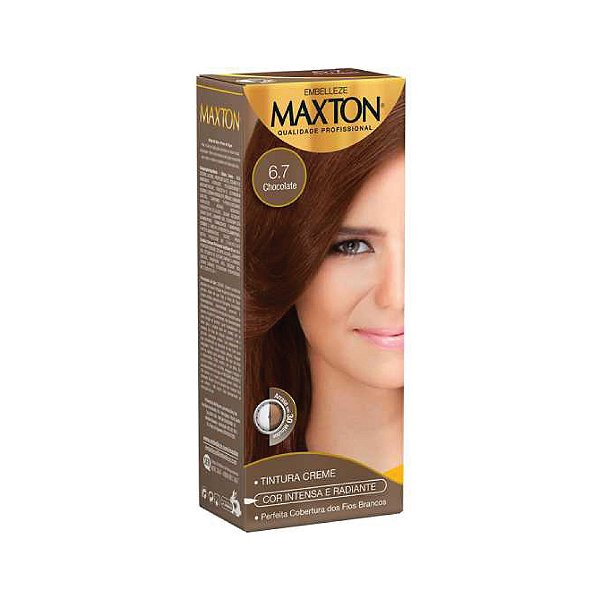 Tintura Creme Maxton Kit Prático 6.7 Chocolate