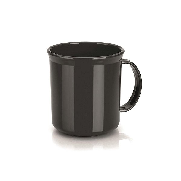 Caneca Escolar Ou Preta D110 350ml