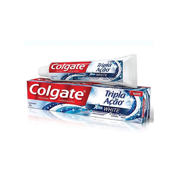 Creme Dental Colgate Tripla Ação Xtra White 70g