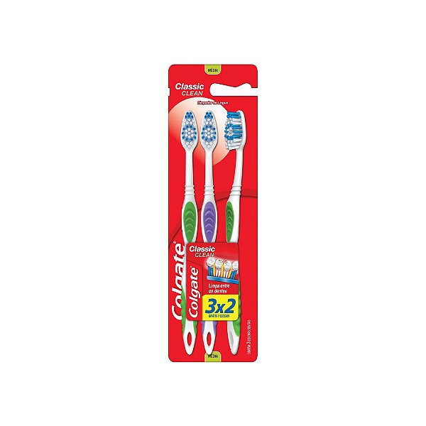 Escova Dental Colgate Classic Clean Leve 3 Pague 2