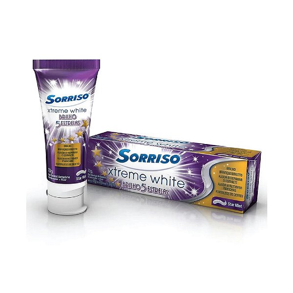 Gel Dental Sorriso Xtreme White Brilho 5 Estrelas 70g