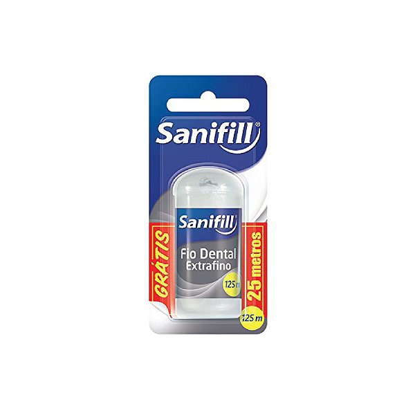 Fio Dental Sanifill Extra Fino 100m + 25m