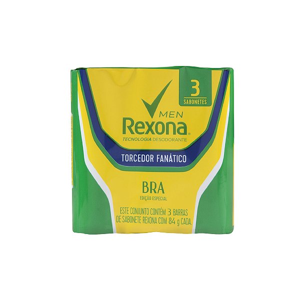 Sabonete Rexona Men Torcedor Fanático C/3 84g