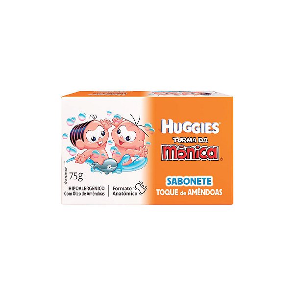 Sabonete Turma da Mônica Huggies Toque de Amêndoas 75g