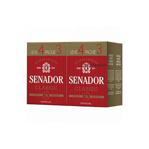 Sabonete Senador Classic  Leve 4 Pague 3 130g