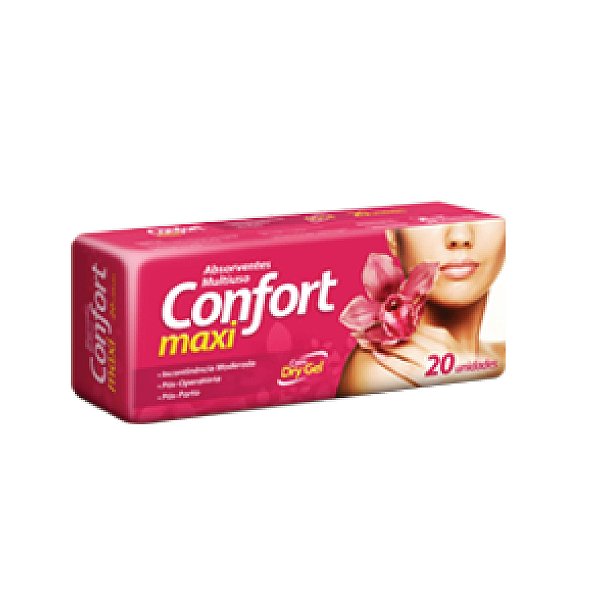 Absorvente Confort Maxi Dry Gel C/20