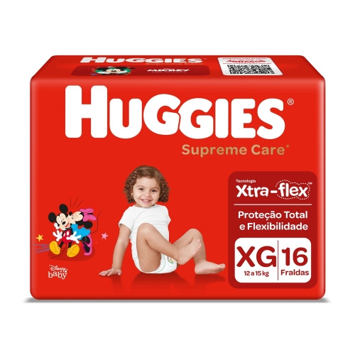 Fralda Descartável Huggies Supreme Care XG C/16