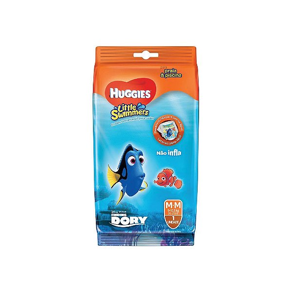 Fralda Descartável Huggies Praia & Piscina Dory M