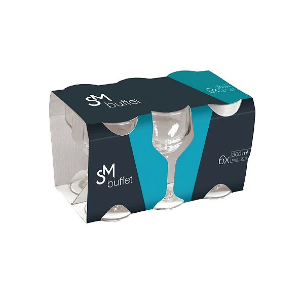Jogo de Taças Nadir C/6 Para Água Buffet 70002